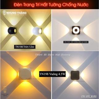 Đèn trang trí hắt tường 4 chiều - 5 mẫu - 12w chống nước TN198 - Decor Lighting - Bảo hành 12 tháng