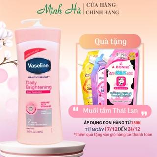 Sữa dưỡng thể Vaseline Healthy White UV Lightening Body Lotion 725ml giúp dưỡng trắng dưỡng ẩm phù hợp cho mọi loại da