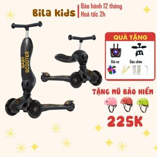 Xe Scooter cho bé BILA KIDS Từ 1-8 Tuổi Có Tay Đẩy, trượt chòi chân đẩy cho bé- scoot and ride