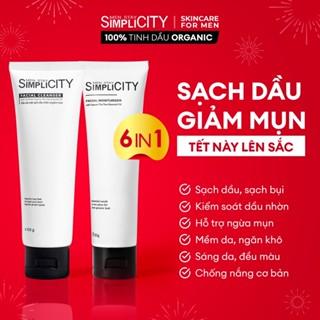 Bộ sản phẩm chăm sóc da làm sạch & bảo vệ toàn diện cho nam Men Stay Simplicity: Sữa rửa mặt 100g x Dưỡng ẩm 5 in 1 80g