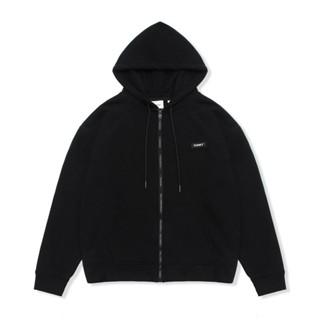 ÁO KHOÁC HOODIE ZIP NAM NỮ UNISEX CÓ MŨ RỘNG MÀU ĐEN FUNKY