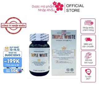 HÀNG NHẬP KHẨU - Bộ Viên Uống Trắng Sáng Da Triple White Chống Nắng Giảm Thâm Sạm Nám Chống Lão Hóa TRIPLEWHITE/VITAMIN