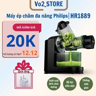 Máy ép chậm Philips ép trái cây, hoa quả HR1889/71 trục ngang 150W Bảo hành 24 tháng  - vo2_store