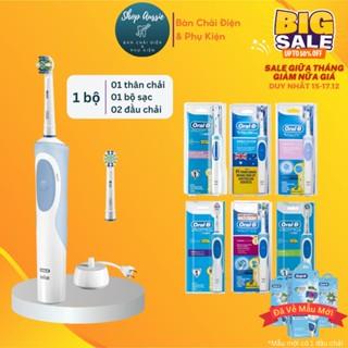 Bàn Chải Điện Oral-B Vitality - Hẹn Giờ 2-Phút, Sạc Cảm Ứng, Đủ Loại Đầu Chăm Sóc Răng, Bàn Chải Đánh Răng Điện Oral B