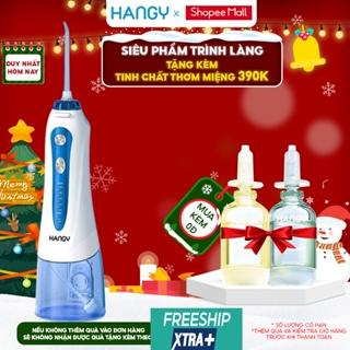 Máy tăm nước HANGY HF- 2 và XY-1 nâng cấp chống thấm nước [Kèm củ sạc, hộp đựng đầu xịt và túi vải đựng máy cao cấp]