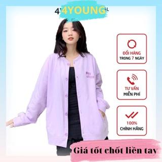 Áo khoác cardigan nữ form rộng in họa tiết dễ thương 4YOUNG MIF CLUB