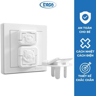 Bịt ổ điện an toàn cao cấp với quai đeo an toàn phòng tránh điện giật cho em bé
