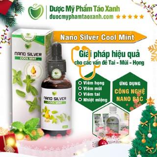 [MUA 1 TẶNG 2 QUÀ] Nước súc miệng nano bạc NANO SILVER COOL MINT  - Sát khuẩn Tai Mũi Họng