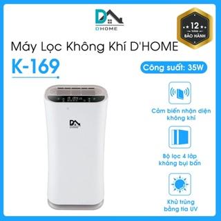 Máy lọc không  khí Ion âm Thông Minh K-169 - Khử trùng  bằng  tia UV, Loại bỏ bụi mịn và không khí độc hại trong phòng