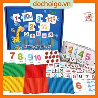 Đồ chơi bộ học toán kèm que tính, đồ chơi phát triển trí tuệ dochoigo.vn