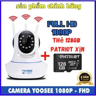 CAMERA IP YOOSEE 360, QUAN SÁT RÕ NGÀY VÀ ĐÊM, KÈM THẺ NHỚ