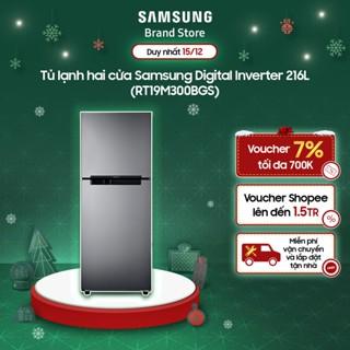 [Mã ELMALL61 giảm 6% đơn 300K] Tủ lạnh hai cửa Samsung Digital Inverter 216L RT19M300BGS