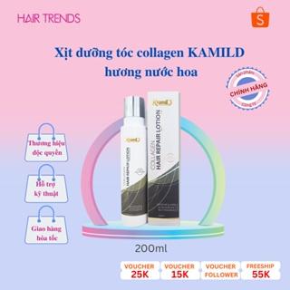 Xịt Dưỡng Tóc Collagen Dạng Sữa Hương Nước Hoa Phục Hồi Tóc KAMI 200ml