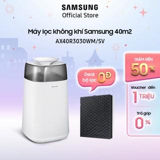 [Mã ELMALL61 giảm 6% đơn 300K] Máy lọc không khí Samsung 40m2 AX40R3030WM, lọc bụi mịn PM0.3, kháng khuẩn 99.9%