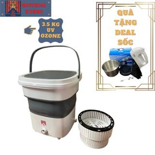 |THW-HCM| Máy giặt Mini Gấp gọn Big Size chính hãng THW Yangzi công suất 3.5kg.Tia UV diệt khuần.Tạo ozone làm sạch sâu