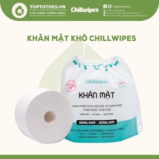 [Mã ALLSKAM2311 giảm 20K đơn 0Đ] Khăn mặt khô Chillwipes dùng 1 lần, mềm mịn - vệ sinh - tiện dụng