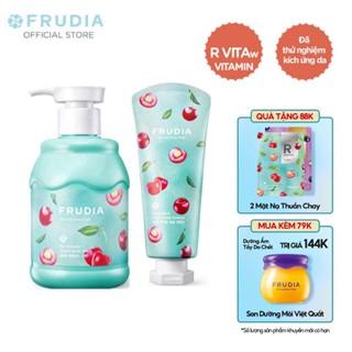 [Tặng 88k]COMBO Sữa Tắm &Dưỡng Thể Cấp Ẩm Cho Da Từ Anh Đào Frudia My Orchard Cherry Body Wash And Essence
