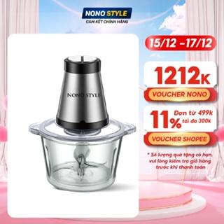 Máy Xay Thịt Đa Năng Nonostyle, Dung Tích 2L, 3L, Công Suất 300W, Cối Thủy Tinh, Bảo Hành 12 Tháng