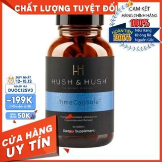 [HÀNG NHẬP KHẨU] Viên Uống Chống Nắng, Mờ Thâm Nám, Chống Lão Hóa, Trắng Sáng Da Image Hush & Hush Time Capsule 60viên