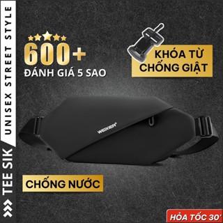 Túi đeo chéo nam TEE SIK túi bao tử chéo vai thể thao cao cấp đeo bụng hông ngực chống nước nhiều ngăn đa năng TS25
