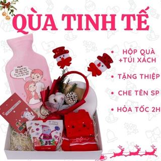 Quà giáng sinh, túi chườm nóng đau bụng kinh Puha quà tặng bạn gái dịp Noel, túi chườm sưởi ấm nóng lạnh đa năng