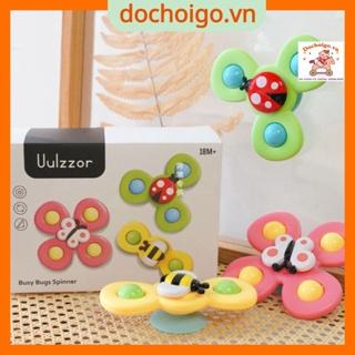 Đồ chơi cho bé, bộ 3 con quay dán tường có âm thanh cực kỳ vui nhộn dochoigo.vn