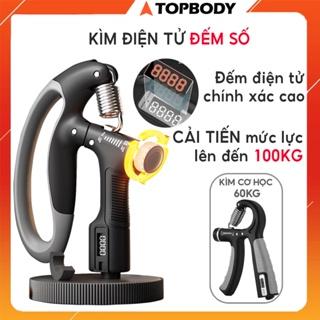 Kìm Bóp Tay, Kìm Tập Cơ Tay, Dụng Cụ Tập Cơ Tay Lực 10-100KG Có Đếm Số Điện Tử