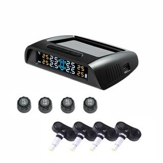 Cảm Biến Áp Suất Lốp Ô Tô TPMS Phiên Bản QUỐC TẾ Màn Hình Màu dùng Năng Lượng Mặt Trời (Loại gắn ngoài van)