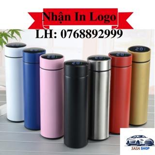 Bình Giữ Nhiệt Hiển Thị Nhiệt Độ 500ml Inox 304 Cao Cấp - In Logo Theo Yêu Cầu