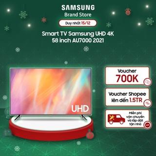 [Mã ELMALL61 giảm 6% đơn 300K] Smart TV Samsung UHD 4K 58 inch AU7000 2021 | Miễn phí giao lắp - BH 24 tháng