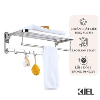 Giá treo khăn nhà tắm inox ( loại chân đặc )- Vắt khăn giàn đánh bóng inox 304 cao cấp.