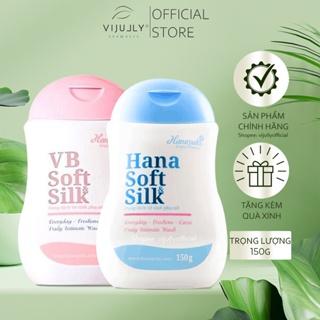 Dung dịch vệ sinh phụ nữ Hana Soft Silk dịu nhẹ, kháng khuẩn, ngăn ngừa viêm nhiễm 150g