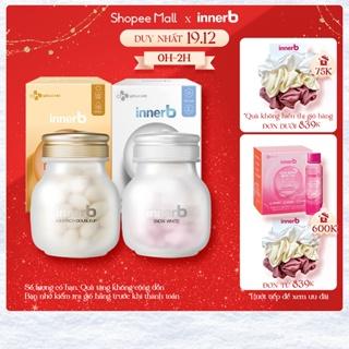 Bộ đôi thực phẩm bảo vệ sức khỏe InnerB Aqua Rich Doubleup (56 viên) & InnerB Snow