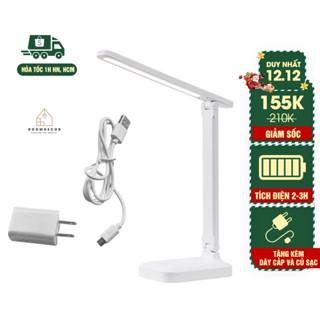 [Mã SKAMLS0512 giảm 20000 đơn 0Đ] Đèn Led Để Bàn Học Tập Làm Việc Gập Nhỏ Gọn 3 Chế Độ Sáng ROOMDECOR