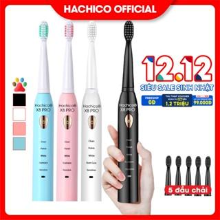 Bàn chải điện Hachico Sonic X8 Pro, bàn chải đánh răng điện Hachico bản Pro nâng cấp đặc biệt