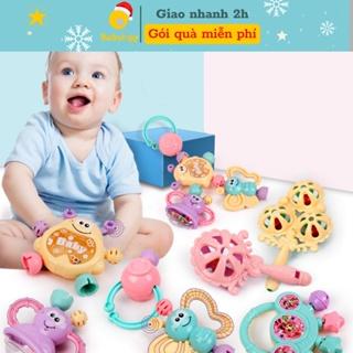 Lục lạc cho bé cầm tay treo nôi đồ chơi xúc xắc cho bé trai gái đồ chơi cho trẻ sơ sinh 2 3 4 5 6 7 8 9 tháng babyegg
