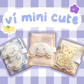 Ví Nữ Mini Cute Dễ Thương Cầm Tay Hình Gấu Bỏ Túi Gập 3