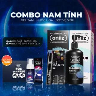 Combo nam tính Gel tắm, nước hoa cao cấp Oniiz, quà tặng bọt vệ sinh nam giới, dung dịch nam tạo bọt 100ml