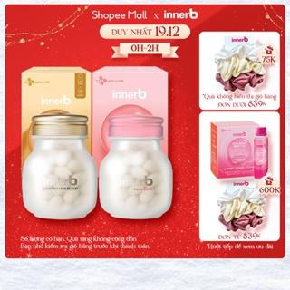 Bộ đôi thực phẩm bảo vệ sức khỏe giữ ẩm da sáng mịn InnerB Aqua Rich Doubleup và InnerB Aqua Bank