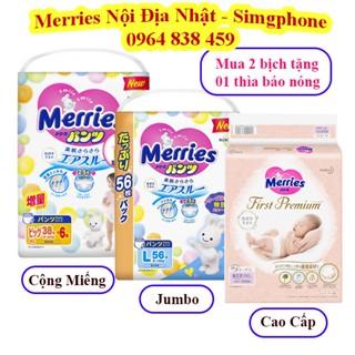 (Cộng Miếng -Jumbo)Tã Bỉm Merries Dán/Quần Nội Địa Nhật cm/ jumbo/ cao cấp NB96/S88/M68/L58/M64/L50/XL44/XXL28/M58TC