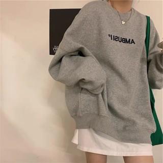 Áo sweater dày dặn AMBUSII, áo nỉ bông nam nữ chất đẹp thời trang - trngocanhstore29