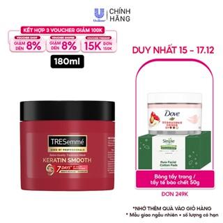 Kem ủ TRESemmé Keratin Smooth Tinh Dầu Argan Vào nếp suôn mượt 180ML