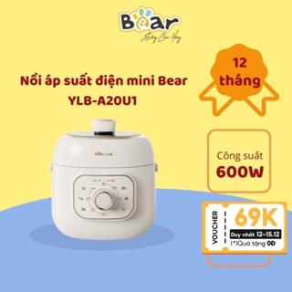 Nồi áp suất, nồi áp suất điện mini Bear 2L YLB-A20U1 đa năng hàng chính hãng nội địa bảo hành 12 tháng