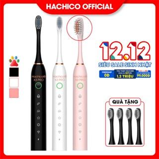 Bàn chải điện Hachico Sonic X3 pro, bàn chải đánh răng điện vơi lông chải siêu mềm mịn