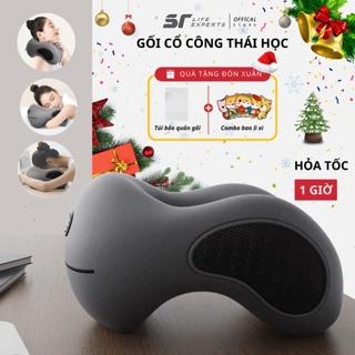 Gối Cổ Văn Phòng Chữ U, Kê Cổ Cao Su Non Công Thái Học Chống Đau Mõi Vai Gáy, Tựa Cổ Đi Máy Bay, Ô Tô, Du Lịch - Sairui