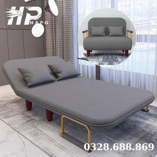 Ghế Sofa Giường HP66 Gấp Gọn Và Mở Ra Thành Giường, Sofa Bed Ghế Gập Thành Giường Khung Thép Chịu Tải 120kg