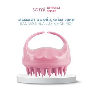 Lược gội đầu massage Miscare có bản vỏ nhựa lúa mạch hàng cao cấp chính hãng