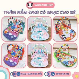 Thảm nhạc Piano cho bé nằm chơi có đèn nhạc 9BABY - Bảo hành 6 tháng