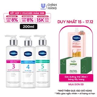 Dưỡng thể hoạt tính Vaseline dưỡng da sáng ẩm căng mịn với hoạt chất tối ưu 250ml