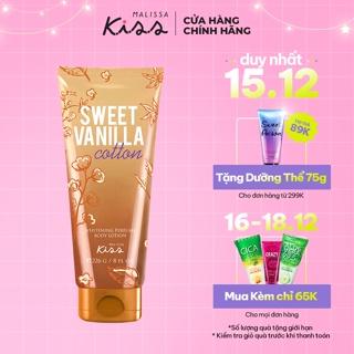 Sữa Dưỡng Trắng Da Toàn Thân Hương Nước Hoa Malissa Kiss Hương Sweet Vanilla Cotton 226g